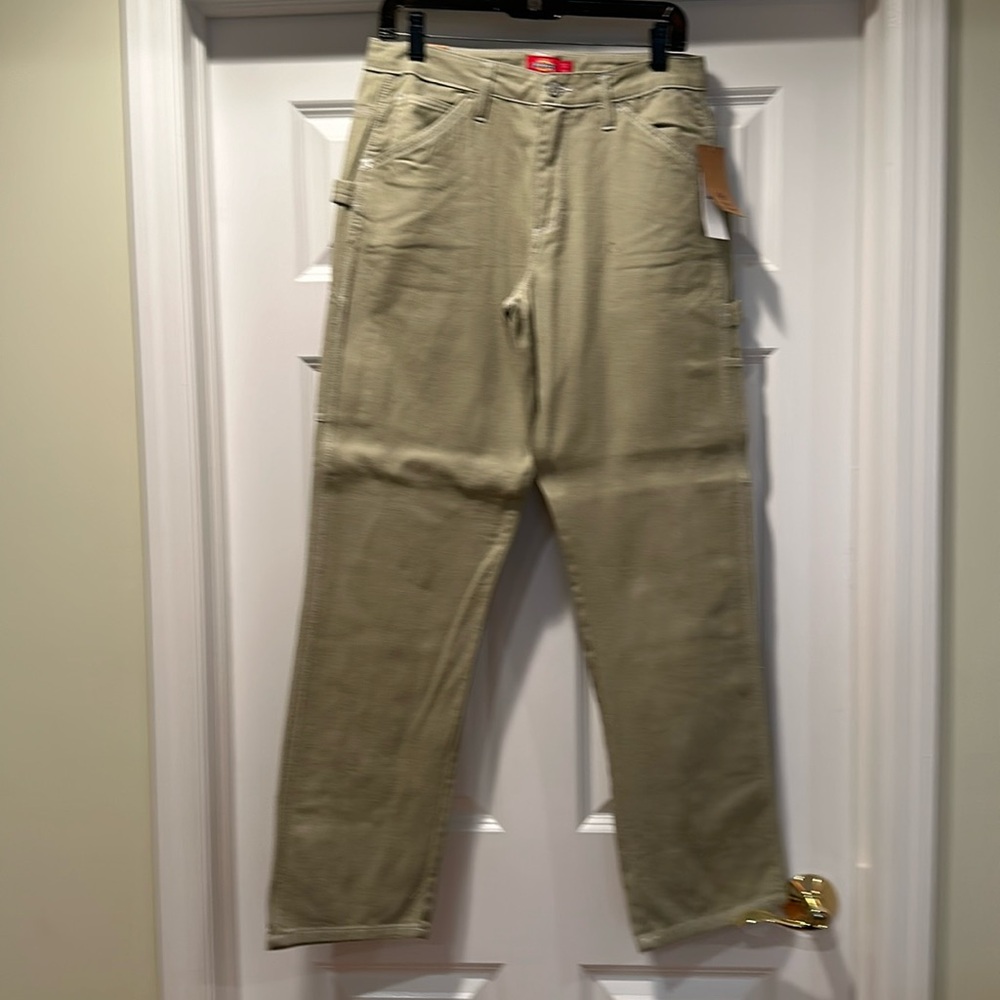 NWT Dickie relaxed carpenter jean -pale green size 7/28
